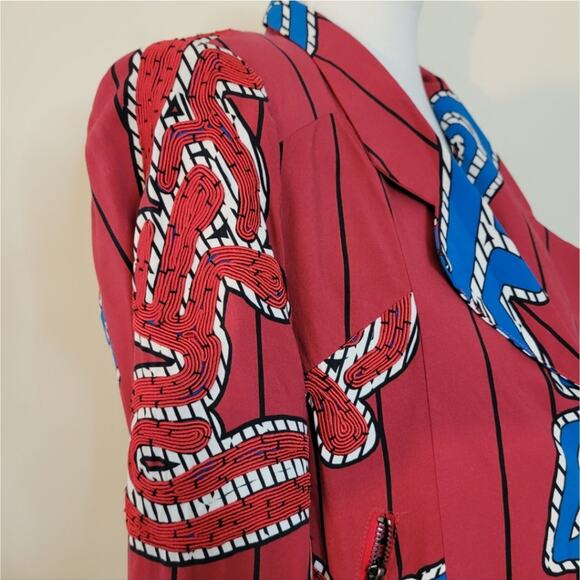 Cooper Trelise Cooper Tinker Sailor 3D Printed Jacket Size 6 - Picture 5 of 10